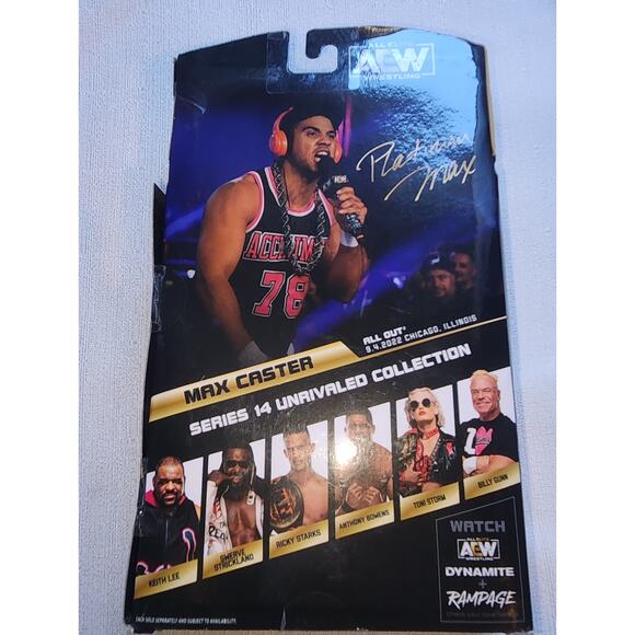 Max Caster AEW unrivaled collection #129 series 14 - Picture 6 of 9